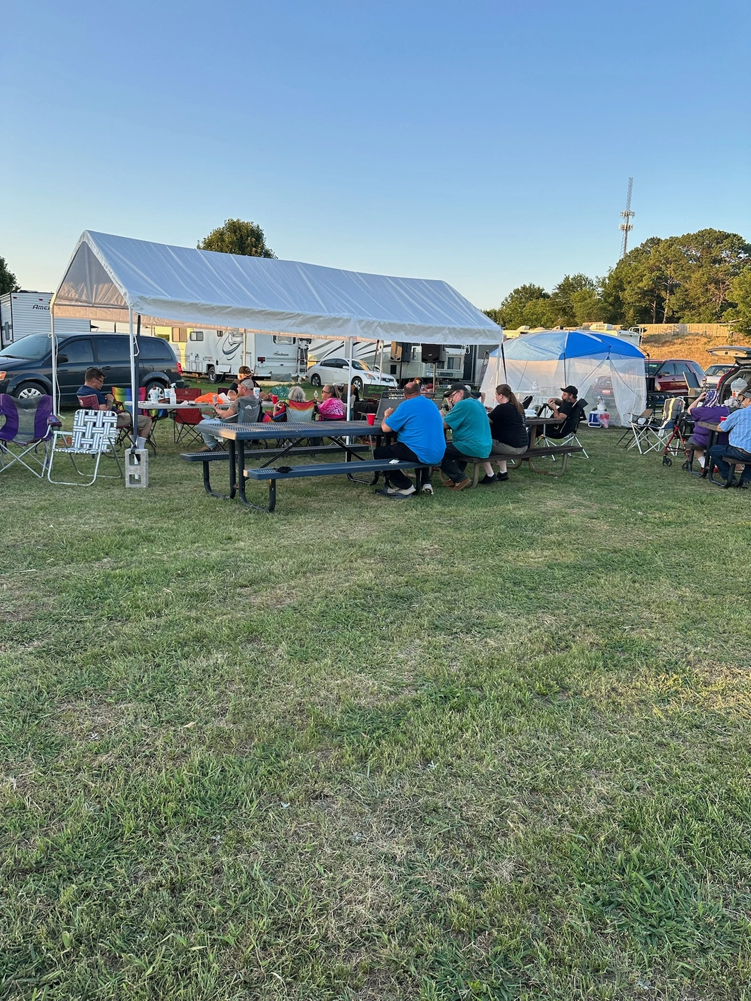 Campfire clubhouse at Creekside RV Ranch