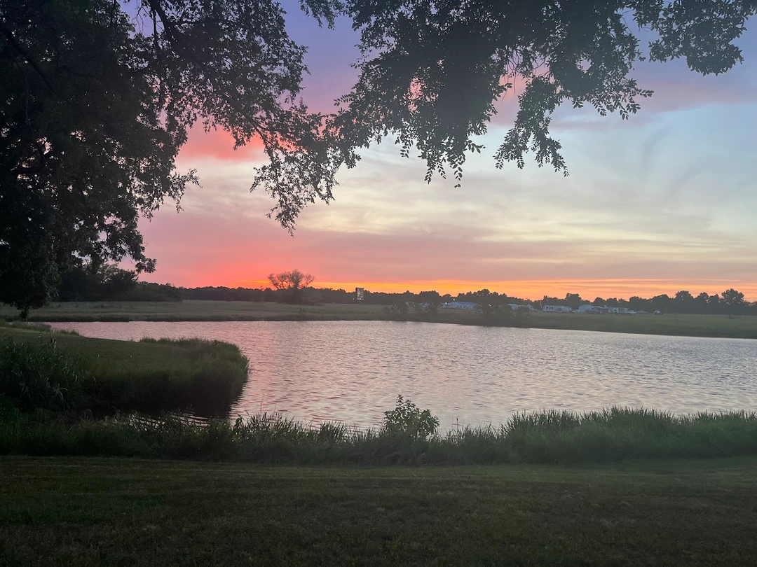 Fishing pond at Creekside RV Ranch