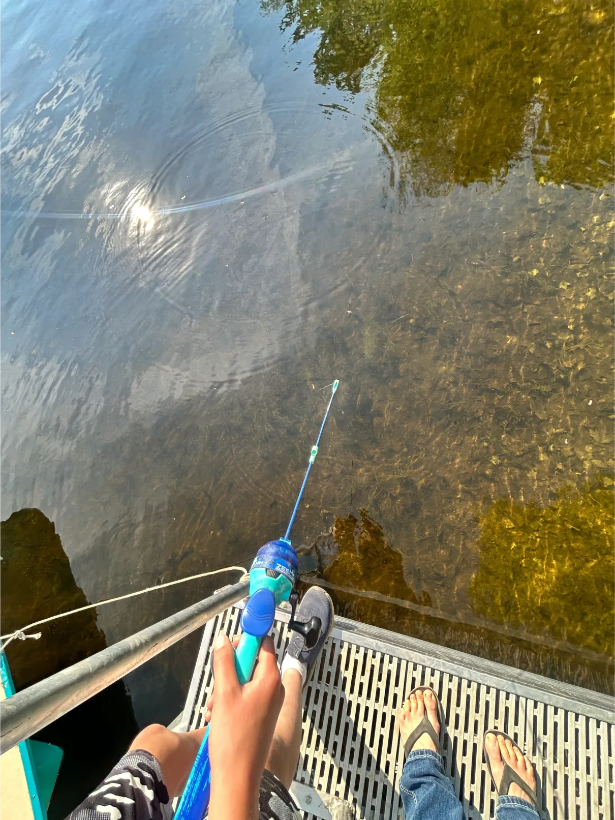 Fishing and boating at Sunrise Lake