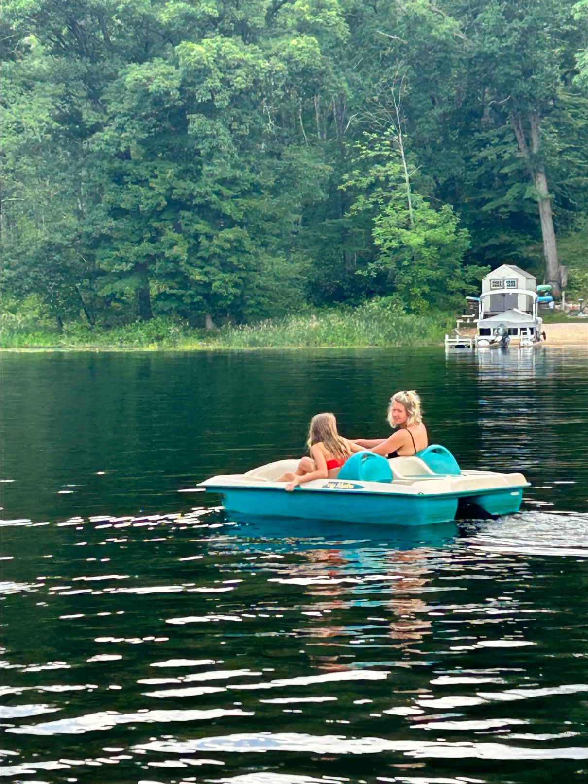 foot boat lake