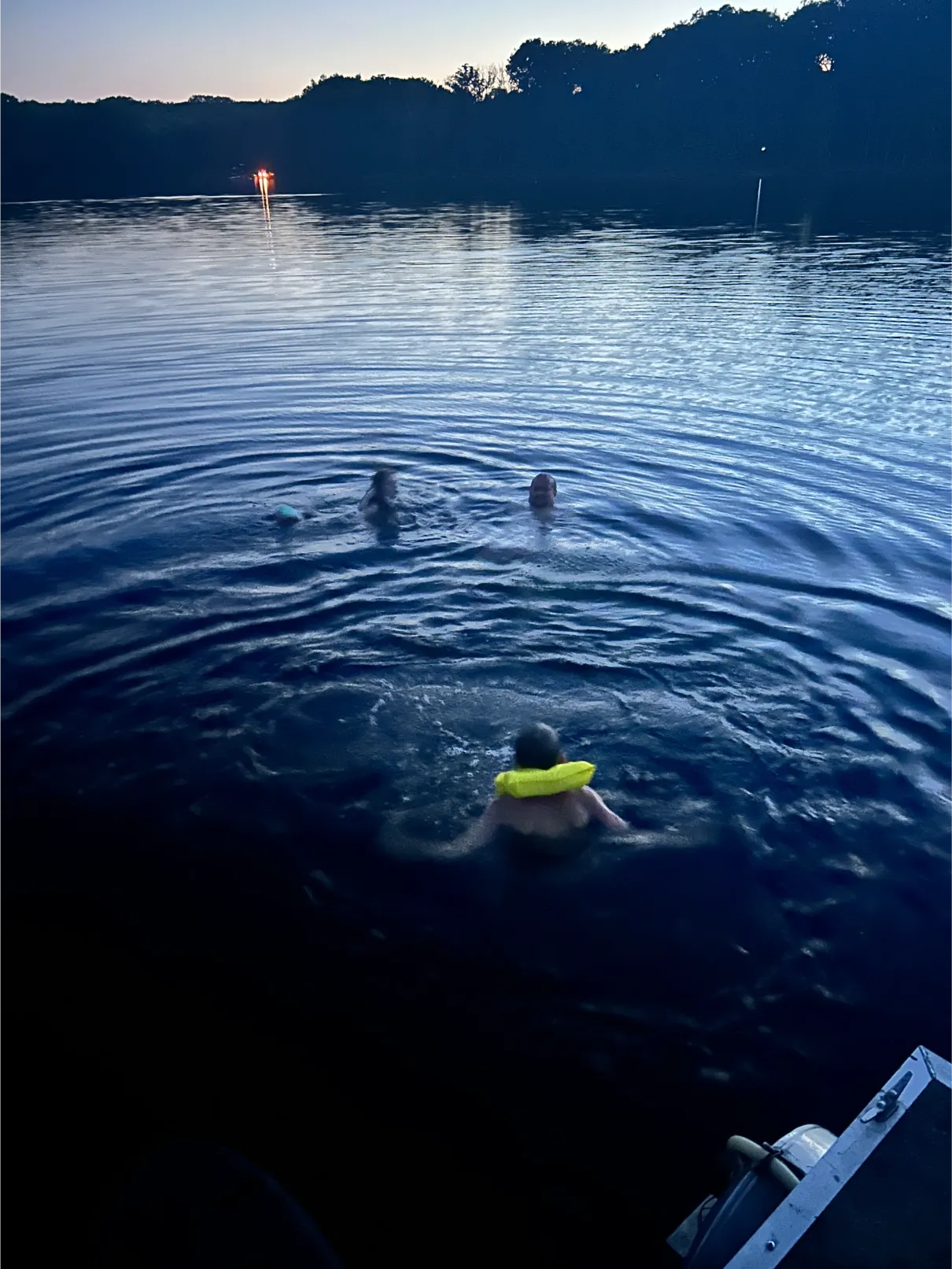 kids in lake